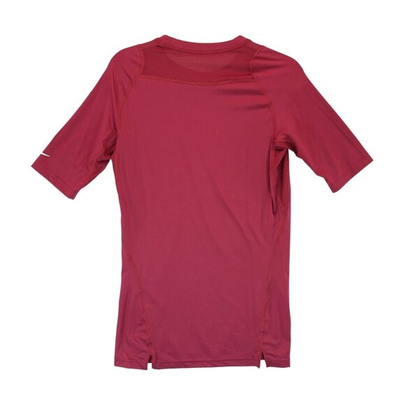 Nike Men's Pro/Dri-Fit Red Athletic T-Shirt Size Large With Logo On Sleeve - Picture 5 of 6